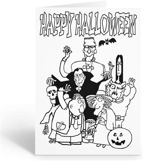 Amazon.com : Stonehouse Collection | Halloween Kid Set of Coloring Greeting Cards | 12 Seasonal ...