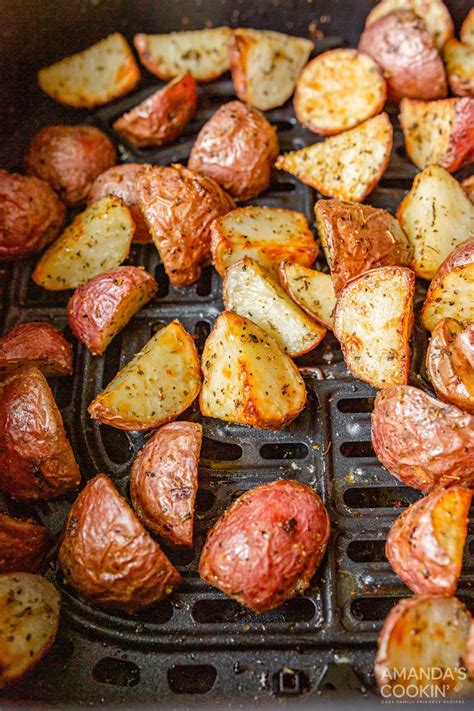 Air Fryer Roasted Potatoes Amandas Cookin Air Fryer Recipes