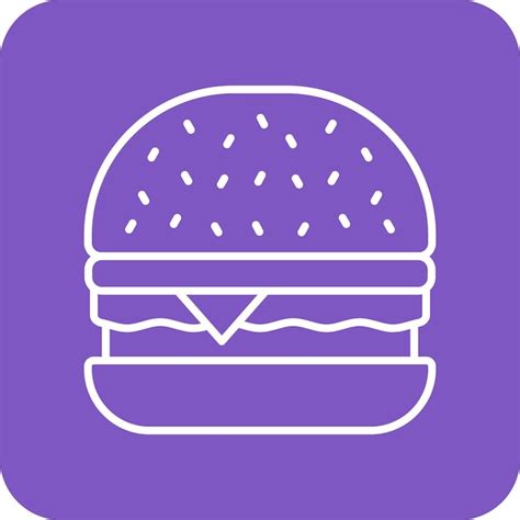 El Icono De La Hamburguesa Vector Premium