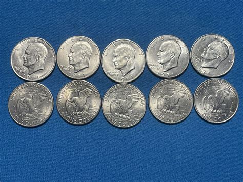 14 Roll Of 5 Eisenhower Dollar Coins Ike Silver Dollars” All Clad Ebay