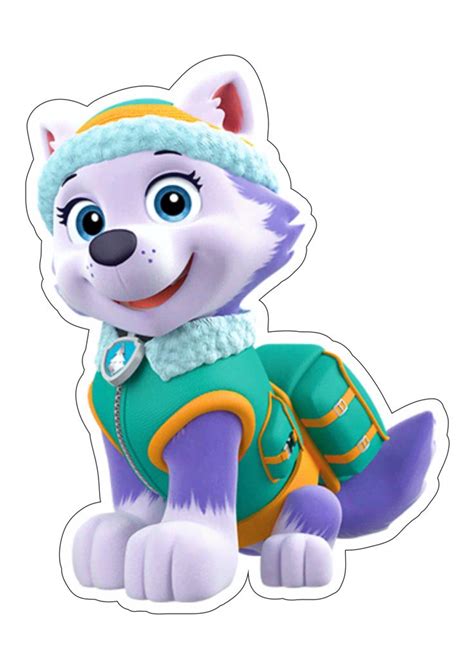 Patrulha canina paw patrol personagem fictício Everest fundo