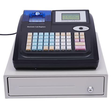 Led Display Pos System Cash Register With Drawer Keys For Retail