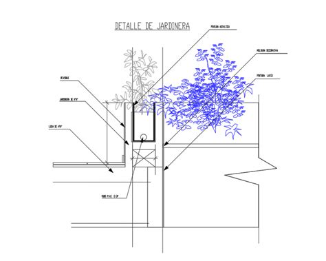 Garden Planter Automation Landscaping Cad Drawing Details Dwg File Cad