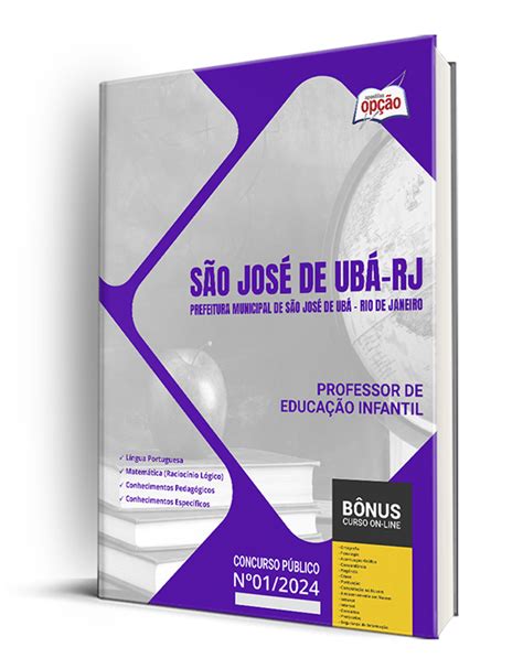 Apostila Prefeitura de São José de Ubá RJ 2024 Professor de