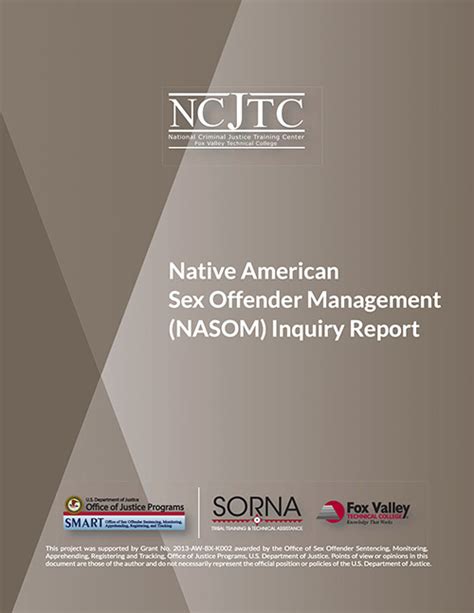 Native American Sex Offender Management Nasom Inquiry Report