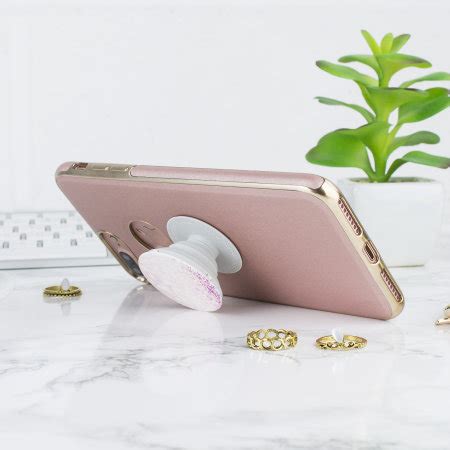 iPhone 7 Plus Rose Gold Case with PopSocket - Rose Gold