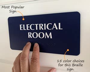 Electrical Room Signs | Electric Meter Room Signs