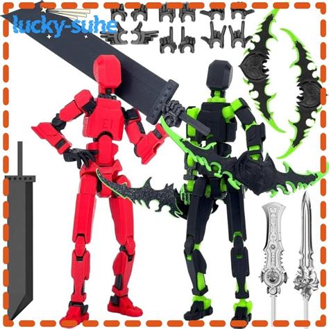 Lucky Suhe Printed Mannequin Toy Abs Shapeshift Robot Robot Action