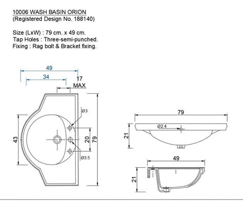 Wash Basin Block Autocad File Cadbull