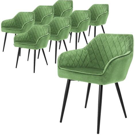 Ml Design X Sillas De Comedor Verde Asiento Tapizado Ergon Mica