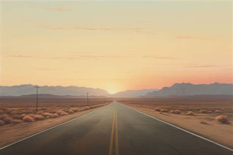 Highway road outdoors horizon sunset. | Free Photo Illustration - rawpixel