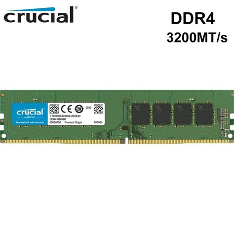 Memória crucial dimm cl22 do desktop do computador da memória do ram