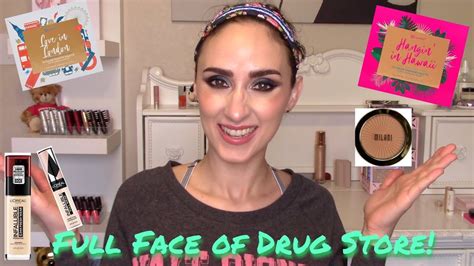 GRWM FULL FACE USING DRUG STORE PRODUCTS YouTube