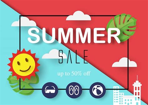 Premium Vector Summer Sale Vector Banner