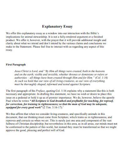 Explanatory Essay 10 Examples Format Pdf Examples