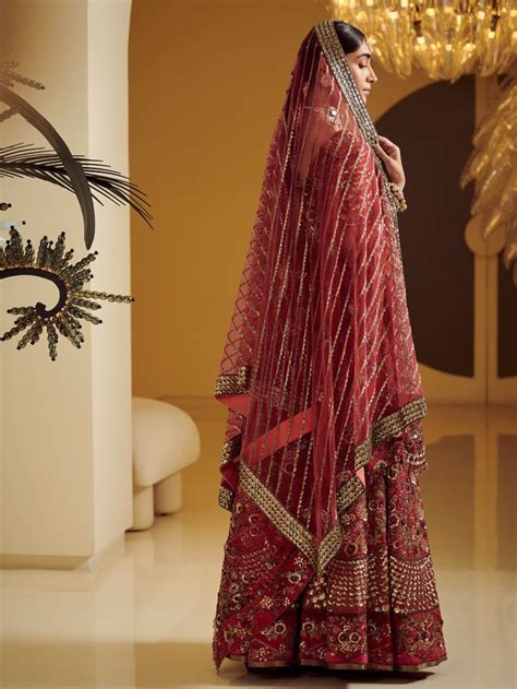 Fully Embroidered Maroon Lehenga Varun Bahl Maroon Lehenga Lehenga