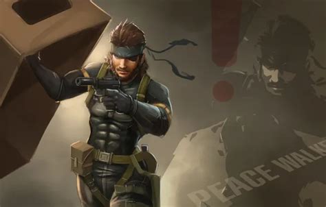 Wallpaper Snake Metal Gear Naked Snake Mgs Big Boss Big Boss Metal Gear Solid Peace