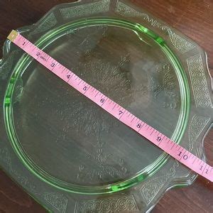 Depression Glass Dining Vintage Depression Glass Cake Platter