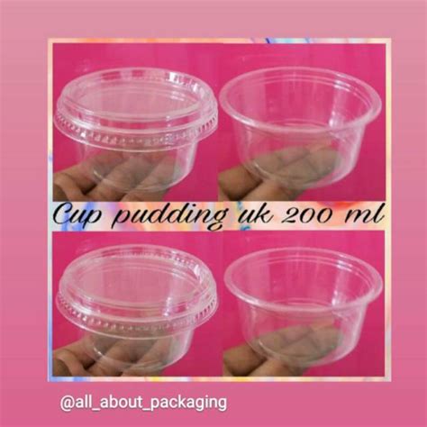 Jual Cup Pudding Puyo Ml Cup Puding Uk Ml Tempat Puding