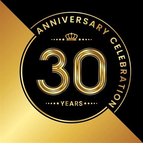 Premium Vector | 30th anniversary anniversary celebration logo design ...