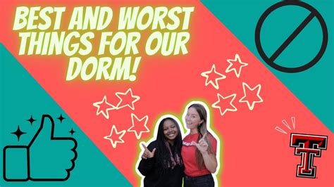 7 Best And Worst Things For Our Dorm Texas Tech Vlog Squad Youtube