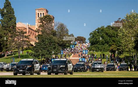 Los Angeles USA 1st May 2024 Law Enforcement Vehicles Assembled