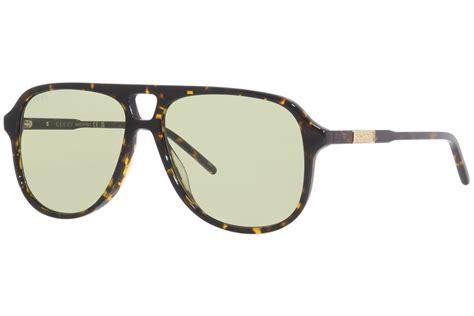 Gucci Gg S Sunglasses Men S Havana Green Pilot