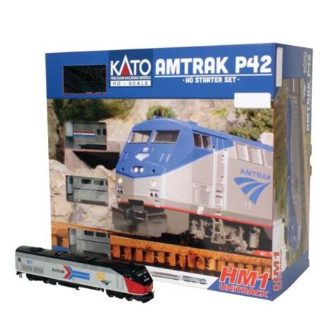 Kato Amtrak P42 Superliner Starter Set Standard DC Amtrak 161