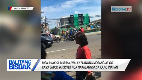 Balitang Bisdak 2 Ka Babayeng Senior Citizens Nabanggaan Sa Awto Sa