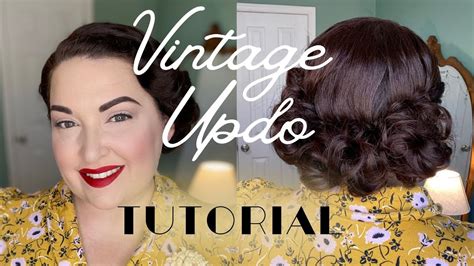 Vintage S S Updo Tutorial Youtube