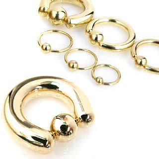 Gold Plated Over 316L Surgical Steel