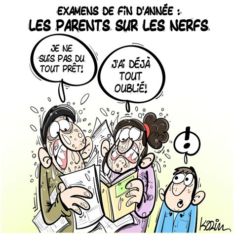 Examens de fin dannée Blagues et Dessins