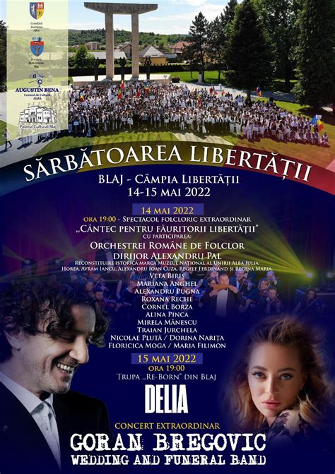 Sărbătoarea Libertății Concert pe Câmpia Libertății 14 și 15 mai