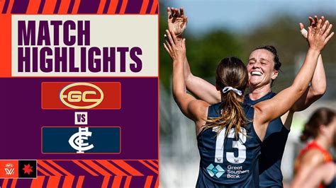 Gold Coast Suns V Carlton Highlights Week Two 2024 Aflw Youtube