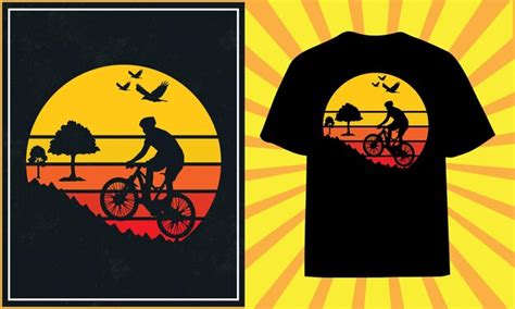 Premium Vector Mountain Bike Retro Vintage Bike T Shirt Design