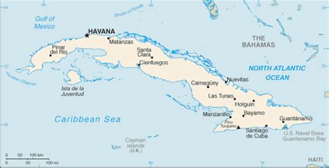 Map of Cuba. | - CountryReports