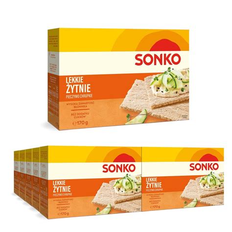 10x SONKO Pieczywo lekkie żytnie 170g Sonko Sklep EMPIK