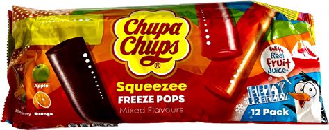 Chupa Chups Squeezee Freeze Pops vodové zmrzliny 540ml od 55 Kč