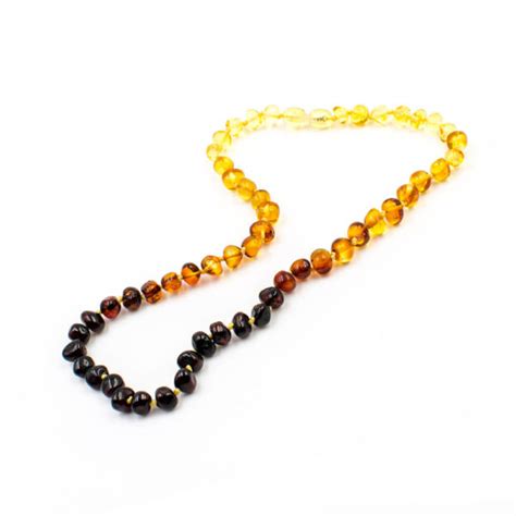 Collier Ambre Femme Perles Baroques Arc En Ciel 123Ambre