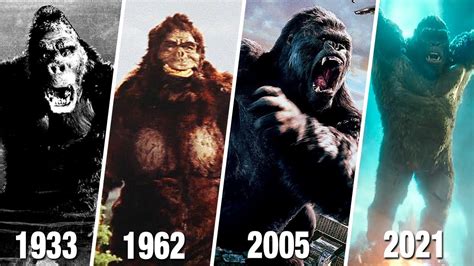 King Kong Evolution In Movies From To Godzilla Vs Kong