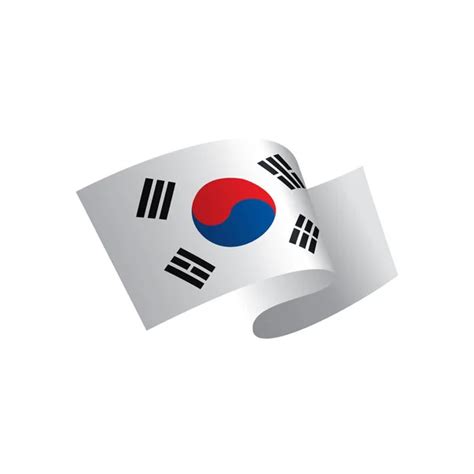 South Korean Flag Vector Illustration Stock Vector By Artbutenkov