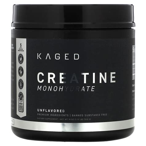 Creatine Monohydrate Unflavored 1 12 Lb 510 G Kaged Walmart