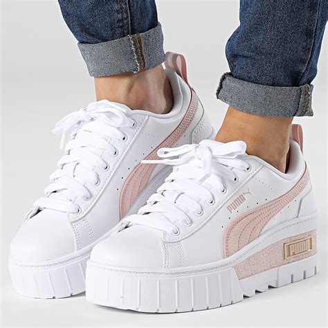 Puma Baskets Femme Mayze Wedge White Rose Quartz