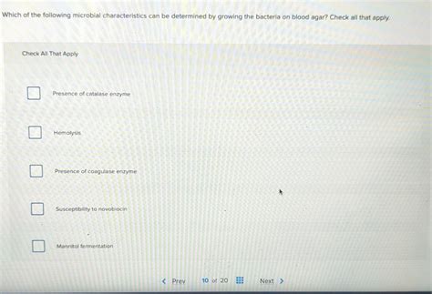 Solved Which of the following microbial characteristics can | Chegg.com