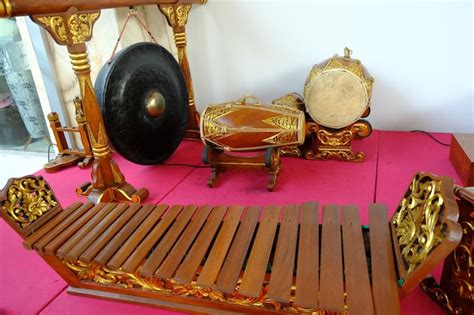 Premium Photo | Gendang, gong, saron is gamelan or java bali percussion ...