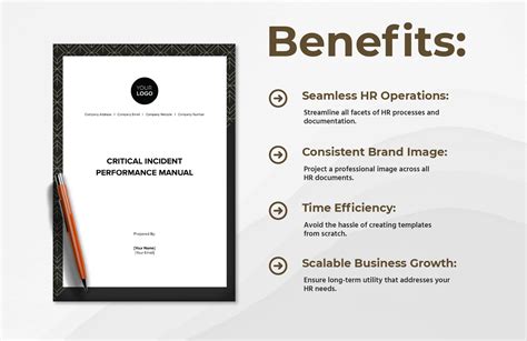 Critical Incident Performance Manual HR Template In Word PDF Google