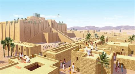 Reconstruction Of The Ziggurat Of Sumerian Ur Built By Ur Nammu R