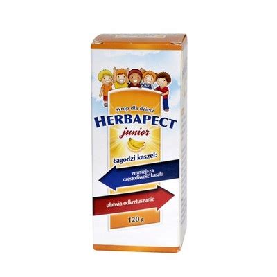 Herbapect Junior Bananowy Syrop 120g Kaszel Dzieci 7640960103