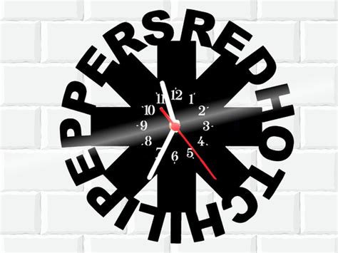 Relógio De Vinil Disco Lp Red Hot Chili Peppers RHCP Rock