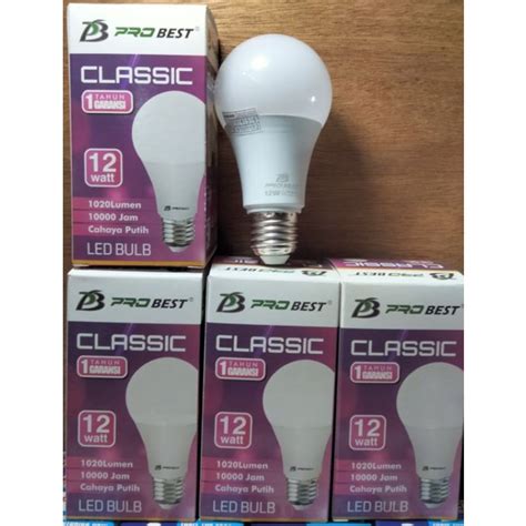 Jual Bohlam Lampu Led Probest Classic Watt Sni Shopee Indonesia